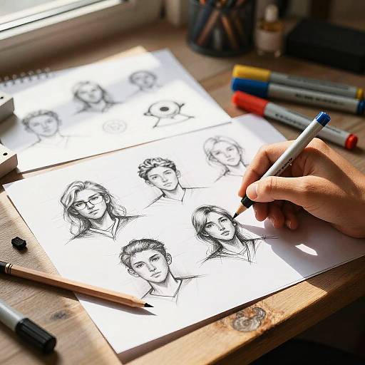 Cozy Creative Sketch Workspace