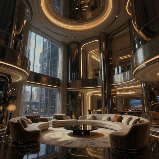 Futuristic Luxury High-Tech Apartment