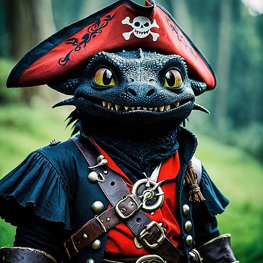 Toothless as Pirate Character
