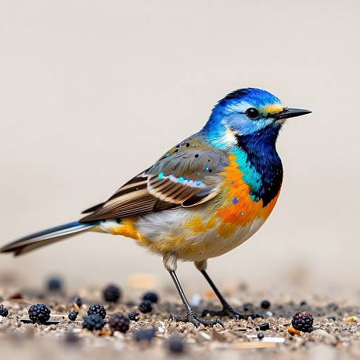 Vibrant Wagtail in Artistic Splendor