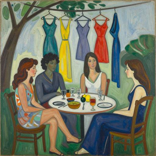 Al Fresco Social Encounters Abstract