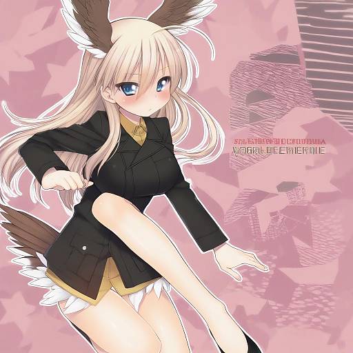 Illustration of Hanna-justina marseille, world witches series in the style of Dancho (dancyo)