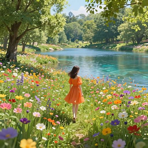 Ultra Realistic Fantasy Meadow Scene