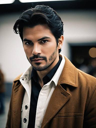 Realistic Space Cowboy with Brown Coat