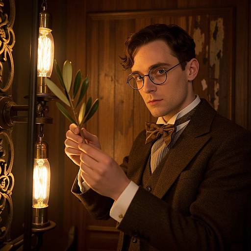 Steampunk Gentleman with Olive Branch