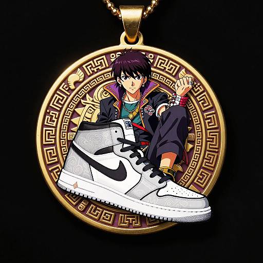 Mystical JRPG Pendant with Mayan Punk Style