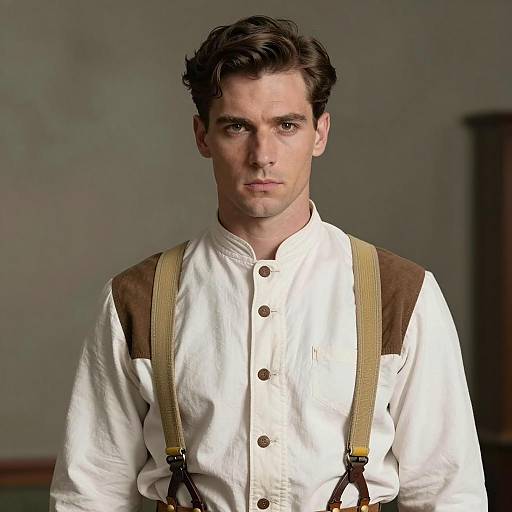 Vintage Workwear Man Portrait