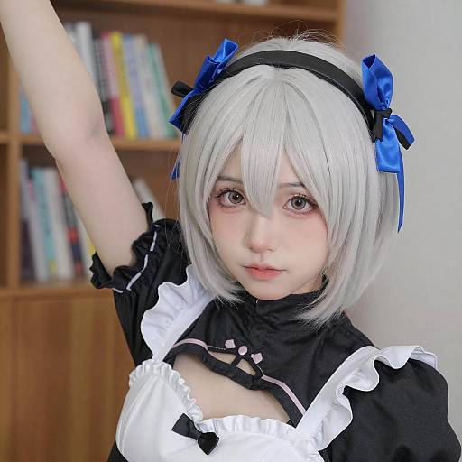 Cosplay Portrait with Silver Hair