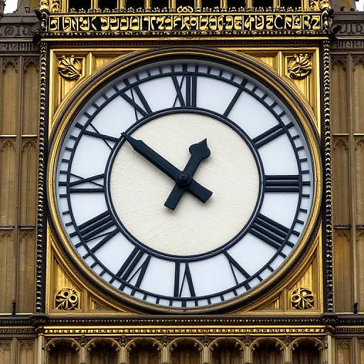 Multidimensional Clock Tower at Noon