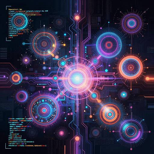 Cyberpunk AI Generative Art Collage