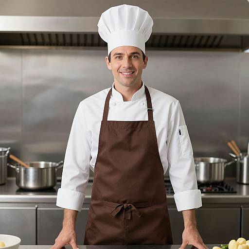 Master Chef in Kitchen Attire