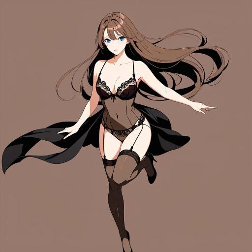 Elegant Lingerie Pose of a Woman