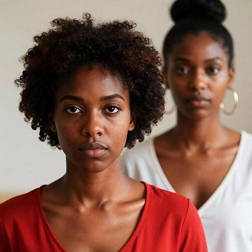 Portrait of Two Stylish African-American Women