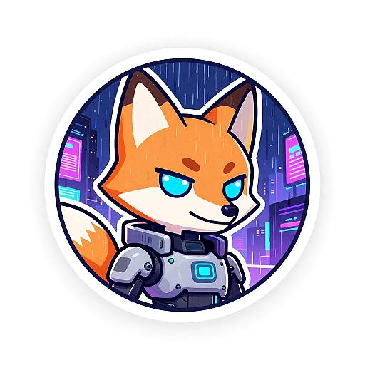 Cyberpunk Cyborg Fox Avatar