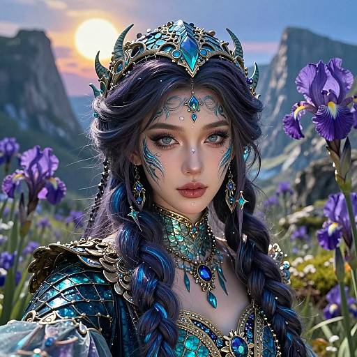 Fantasy Portrait of Scaly Georgian Town Crier