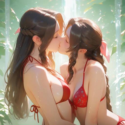 Intimate Shower Scene with Aerith Gainsborough