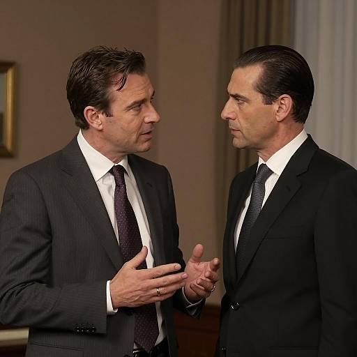 Dramatic Duo in a Dim Room