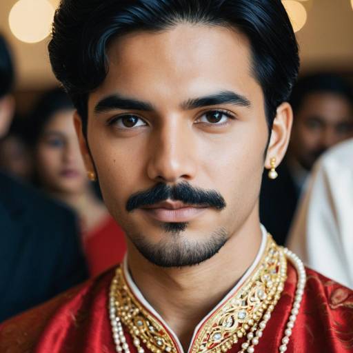 Man in Traditional Indian Wedding Attire