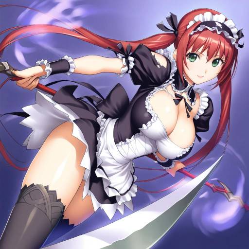 Illustration of Airi (the infernal temptress), queen's blade in the style of Tanaka shoutarou