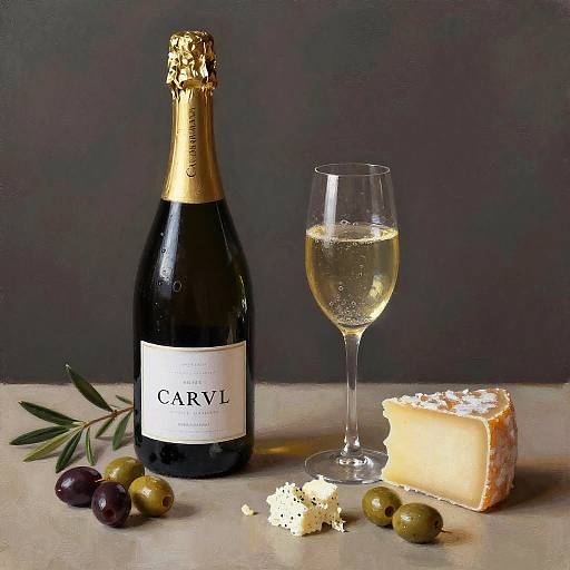 Elegant Mediterranean Cava Still Life