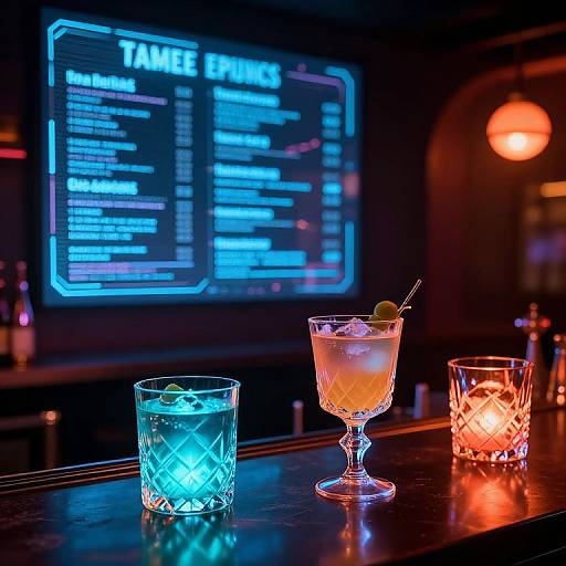 Futuristic Cocktail Lounge Vibes