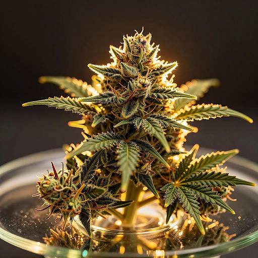 Halo Glow Cannabis Buds Close-Up