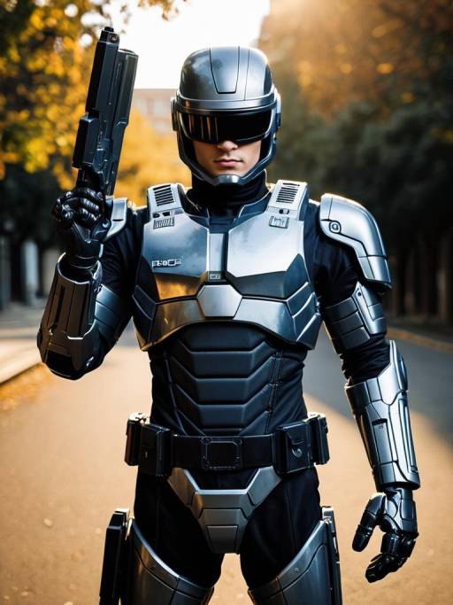 Realistic RoboCop Cosplay in Photo