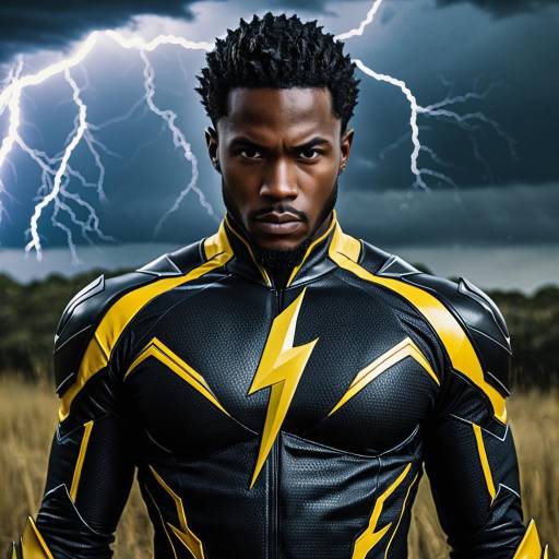 Dynamic Black Lightning Cosplay Costume