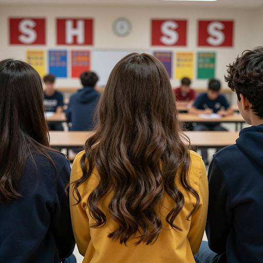 Vibrant School Cafeteria Capture