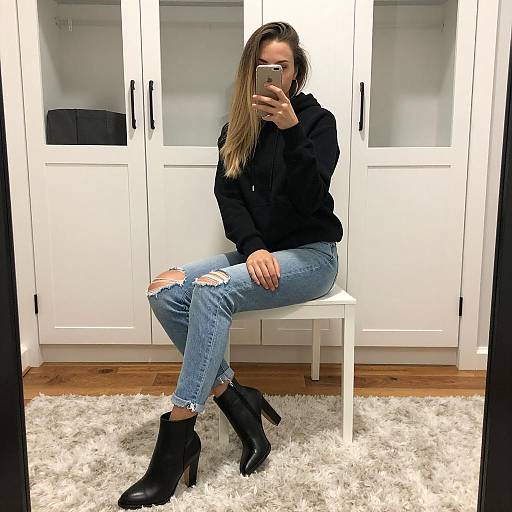 Selfie in a Cozy Dim Room