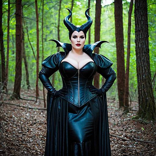 Stunning Plus Size Maleficent Cosplay