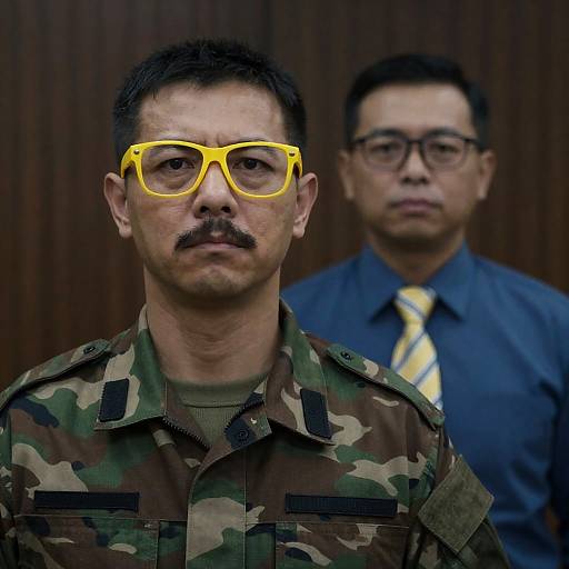 Indoor Portrait of Two Distinct Men