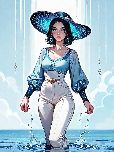 Stylish Woman in Casual Outfit