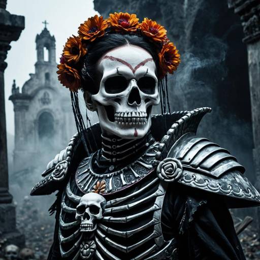 La Catrina Inspired Male Banshee in Skeletal Armor