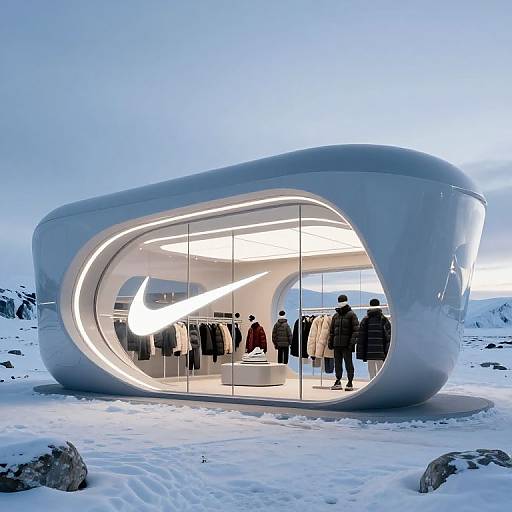 Futuristic Nike Arctic Concept Store