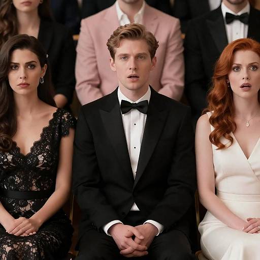 Elegant Group Portrait in Formal Attire