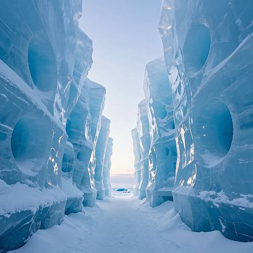 Endless Icy Corridors with Light