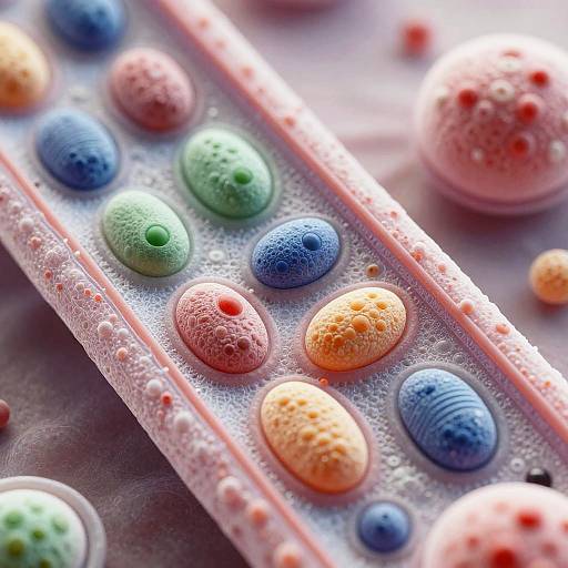 Detailed Realistic Plant Cell Close-Up