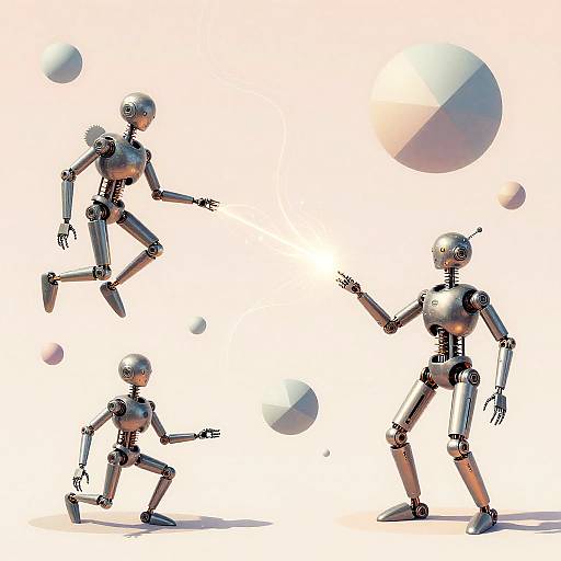 Surreal Mechanical Dreamscape Illustration