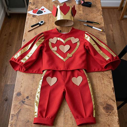 Artistic King of Hearts Costume Design