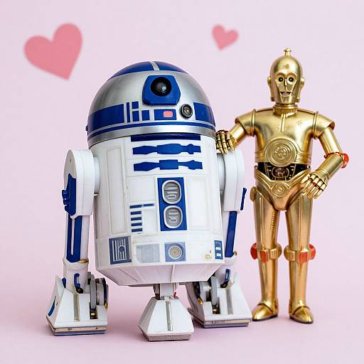 Kawaii Valentine’s Card with R2-D2 & C-3PO