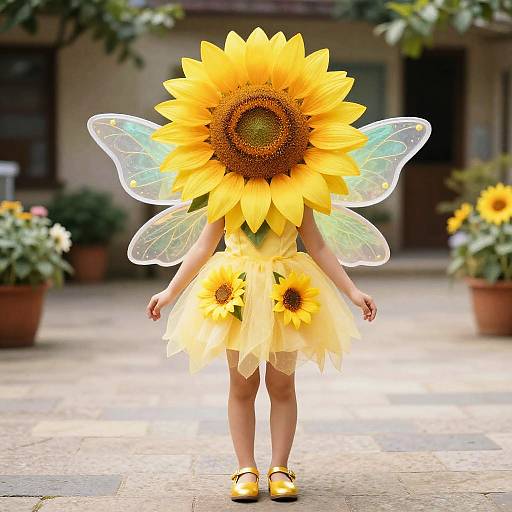 Sunflower Fairy in Courtyard Costume