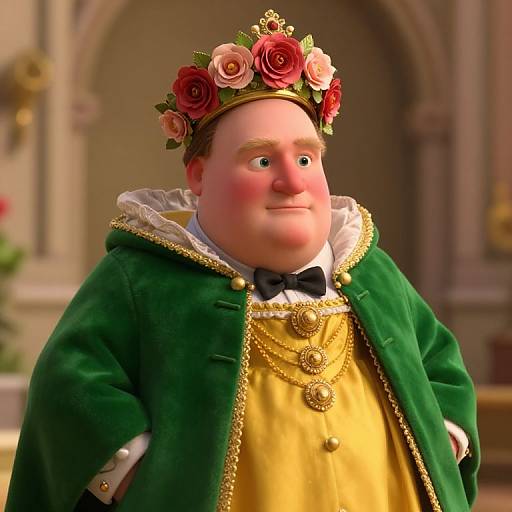 3D Winston Churchill as May Queen