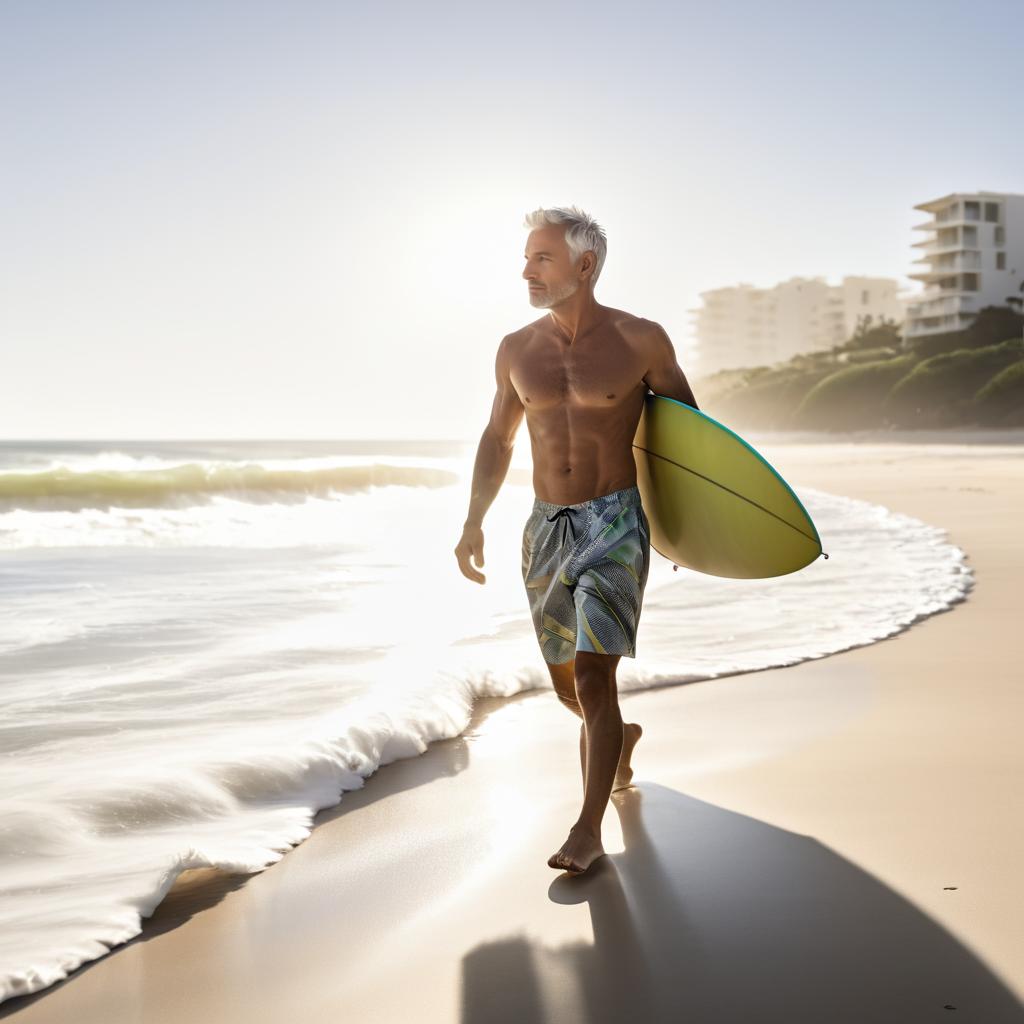 Morning Surf Stroll on the Beach