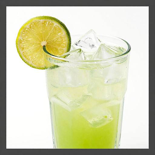 Refreshing Lime Cocktail Close-Up