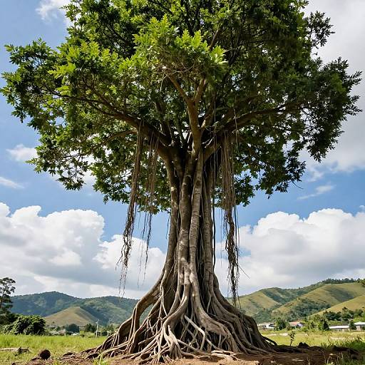 Majestic Tree with Exposed Roots