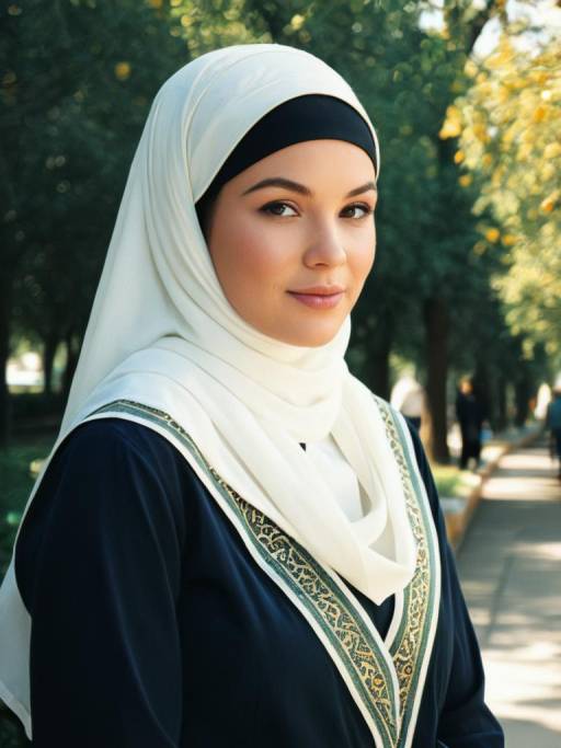 Photorealistic Portrait of Woman in Hijab