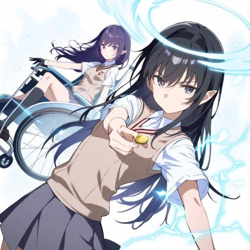 Cosplay of Psychic Girls in School Uniforms
