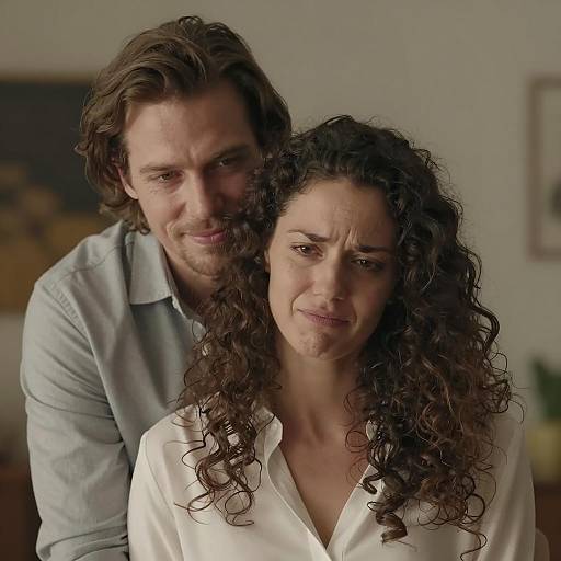 Intimate Indoor Portrait of Couple