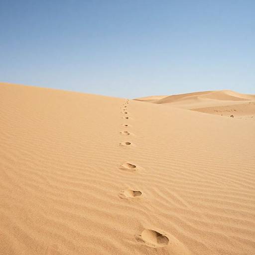 Solitary Path Through Shifting Sands
